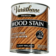Varathane Premium Wood Stain 1 Coat 3x Faster Light Walnut Quart 32oz. 1... - $25.99