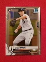 2021 Bowman Chrome Casey Mize Rookie Rc #9 Detroit Tigers Free Shipping - $1.99