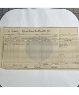 Vintage Document Tax Receipt Newton County Texas 1914 Signed - £18.08 GBP