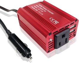 Vemote 150W Car Power Inverter Dc 12V To 110V Ac Converter With 3.1A Dual Usb - £27.00 GBP