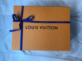 Vuitton box for shoes drawer style rectangle with ribbon empty orange - £22.94 GBP