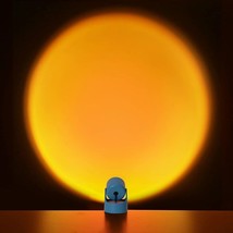 Sunset Projection lamp, Adjustable Bedroom Decor Night Light, (Blue, Sunset) - £15.17 GBP