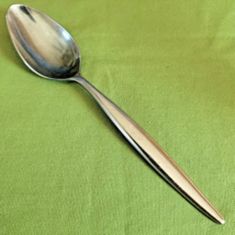 National Stainless Belisa Pattern Soup Spoon 7 1/4&quot; Japan #71873 Satin MCM - £5.58 GBP