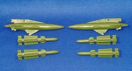 Set Of 6 GI Joe Snow Cat Green Missile Battle Gear 1985 OG Part Repair Replace - £9.74 GBP