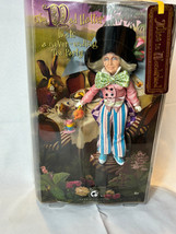 2007 Mattel Alice In Wonderland MAD HATTER Barbie Collector Silver Label Sealed - £23.75 GBP