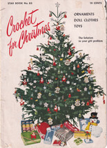 1951 Crochet For Christmas Patterns Star Book No 83 American Thread Co - $10.00