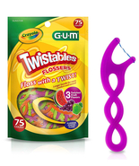Sunstar GUM Crayola Twistables Children’s Flossers, 75 count  - £4.66 GBP