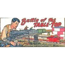 Plasticville Billboard Glossy Insert Battle Of The TABLE-TOP - $5.99