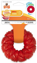 Nylabone Strong Chew Braided Ring Dog Toy Beef Flavor Wolf 1 count - £20.34 GBP