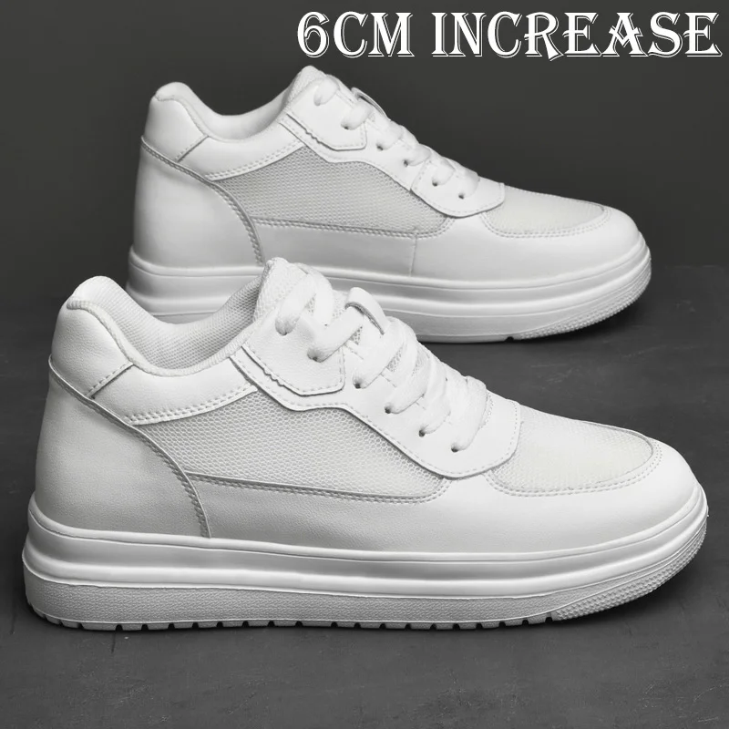 Men Elevator Shoes Heightening Shoes Height Increase 6-8CM shoes man Hei... - $75.92