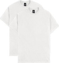 Hanes Men&#39;s T-Shirt Beefy-T Heavyweight Cotton Crewneck Tee White 2-Pack... - $25.36