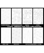 8PACK Camouflage Easy Peel Airbrush Camo Gun R C RC Body Mask Painting S... - $36.78 CAD