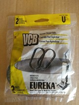 NOS! (2) VACUUM CLEANER BELTS, STYLE U, EUREKA BRAVO, POWERLINE, WORLD VAC - $146.81 MXN