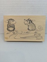 Stampa Rosa 1998 House Mouse &quot;Monster Mouse&quot; Wood Rubber Stamp #218 - £26.14 GBP
