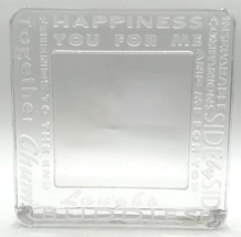 Royal Limited Crystal Friendship Themes Crystal Picture Frame U256 - £27.96 GBP