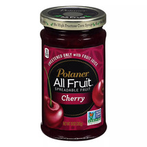 Polaner CHERRY All Fruit Spreadable Fruit 10 oz Jam Juice NO GMO - $9.89