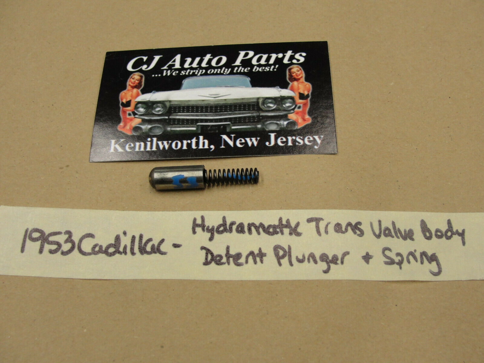 53 Cadillac HYDRAMATIC TRANSMISSION VALVE BODY SHIFT LEVER DETENT PLUNGER SPRING - $29.69