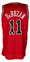 DeMar DeRozan Signed Custom Red Basketball Jersey BAS - $193.03