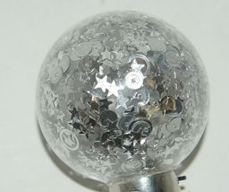 Ganz EX20299 Silver Sequined Ornament Light UP Bottle Stopper image 4