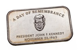 1973 John F.Kennedy A Jour De Souvenir Par Colonial Excellent État 1 L Argent D - £118.63 GBP