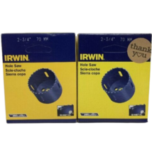 Irwin 2-3/4&quot; Bi-metal Hole Saw # 373234BX Pack of 2 - £19.35 GBP