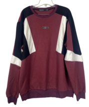Hudson Outerwear Sweatshirt Size XL Mens Colorblock Maroon Black White P... - $49.72