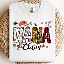 Nana Claus Letter PNG, Christmas Grandma PNG, Family Christmas PNG Shirt... - $2.50