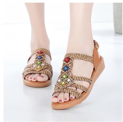 Primary image for 2021 New Arrival Women Fashion Bohemia Sandals Summer New Flat Bottomed Shoes Fe