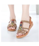 2021 New Arrival Women Fashion Bohemia Sandals Summer New Flat Bottomed ... - £62.65 GBP