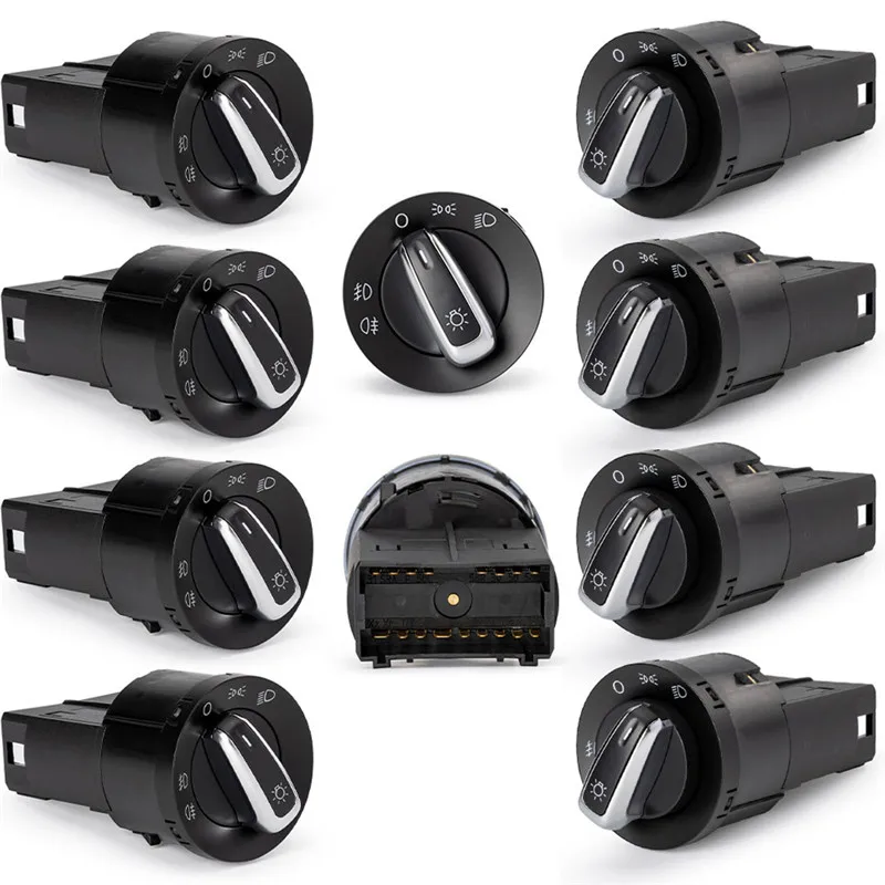 10PCS Headlight Switch with Fog Lamp Switch 3BD941531 For VW Passat / Polo / - £196.00 GBP