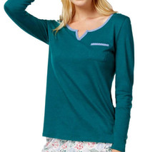 Nautica Womens Lace Design Long Sleeve Top Size Small Color Creme Knit/Green - £19.69 GBP