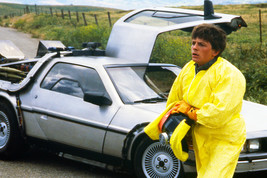 Michael J. Fox in Back to the Future in front of De Lorean car 24x18 Poster - £19.17 GBP