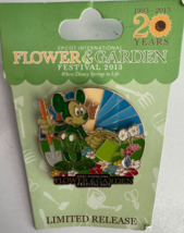 Disney World Epcot Flower Garden Festival 2013 Spinner Pin New Limited R... - $17.81
