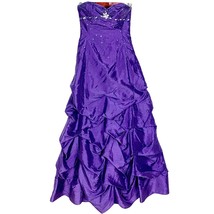 Jump Apparel Purple Jeweled Sequin Strapless Ball Gown Prom Size 3/4 Sat... - £25.63 GBP