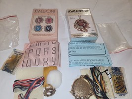 VTG. Jewelpoint Sooz Ring  & Tiger Pendant Embroidery  Complete  Kit  NEW - $21.53