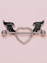 Bad Angel Wings Heart Nipple Ring - £7.28 GBP