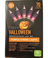 Halloween Purple String Light For Indoor Outdoor 2 Pack Light Set 70 Lig... - £15.23 GBP
