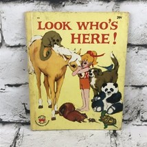 Wonder Book LOOK WHO&#39;S HERE Vtg 1964 Marguerite Walters - £7.38 GBP