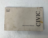 2003 Honda Civic Owners Manual OEM A02B41020 - $14.84
