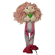 Wildlife Artist Plush Sparkle Girl Pink Doll with Turtle Stuffed Toy 12&quot; - £7.92 GBP