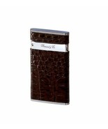 Brizard and Co. - The &quot;Sottile&quot; Lighter - Croco Pattern Tobacco - $268.75 CAD