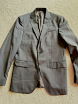 Massimo Dutti Blazer Men 36 Dk Grey Extra Fine Wool Italian Fabric Jacket - £31.34 GBP