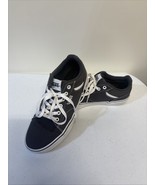 Vans Seldan Lo Shoes Mens Sz 8 Gray White Canvas Skate Sneakers - $40.60 CAD