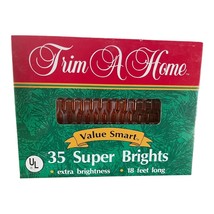 Vintage 35 Super Brights ORANGE String Lights Kmart Trim A Home HALLOWEE... - $208.36 MXN
