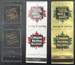 Lot of 3 Diff VTG Grand Trunk Railway System Canadian National Matchbook Covers - £14.81 GBP