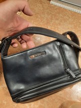 Nine West Womens Shoulder Bag Black Adjustable Handle Small Square Purse - £7.04 GBP
