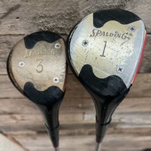 Spalding 1 &amp; 3 Wood Driver Golf Club Match Play Steel Shift RH. - $28.05