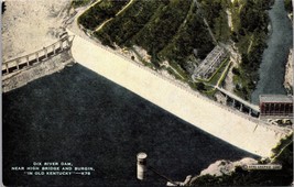 Dix River Dam Kentucky Postcard Near High Bridge And Burgin Unposted - £7.47 GBP