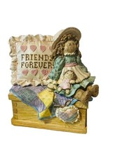 San Francisco Music Box Figurine Marjorie Sarnat Friends Forever Doll Pillow Vtg - £38.80 GBP