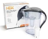 HDX 10-Cup Large Water Filter Pitcher, BPA Free - 2 Filter Cartridges In... - $18.69